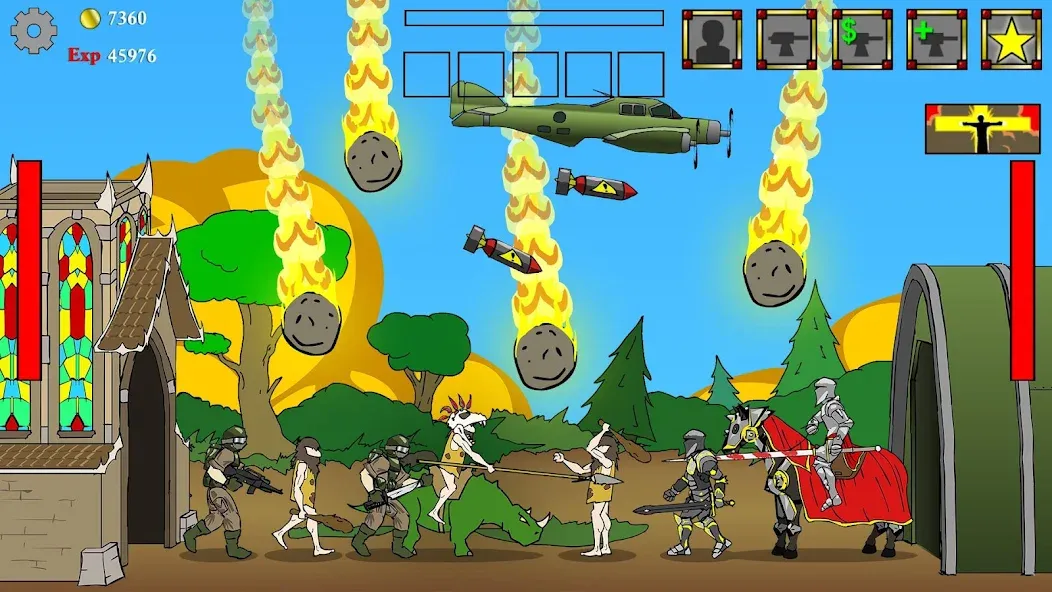 Взлом Age of War — Много денег и бесконечные очки опыта — скриншот 1 Взлом Age of War — Много денег и бесконечные очки опыта — скриншот 1