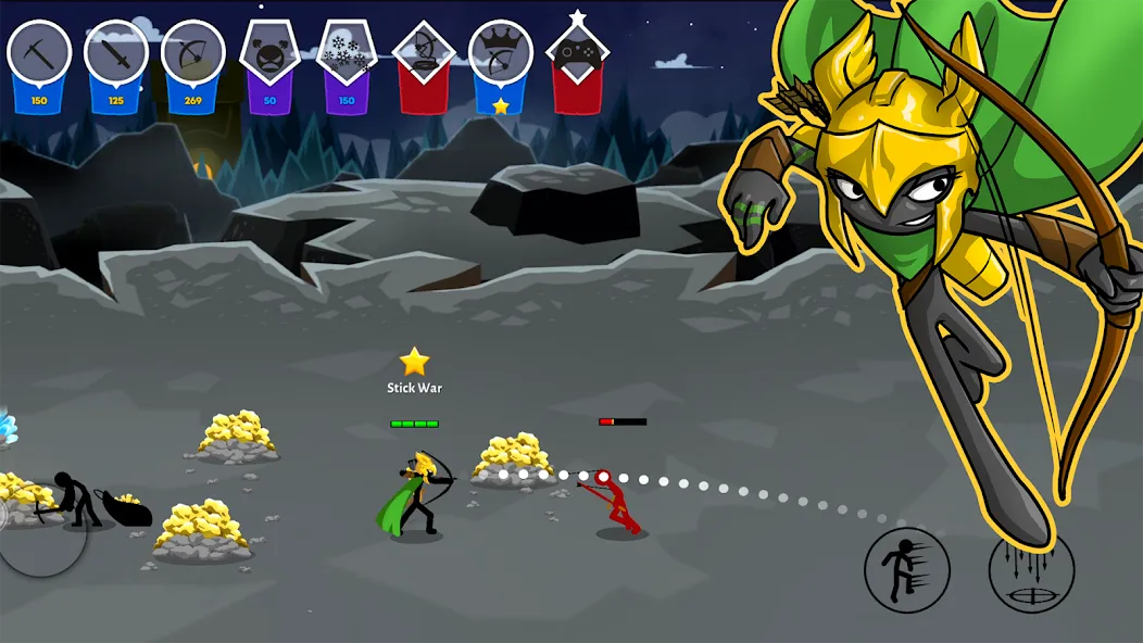 Stick War: Saga на Андроид — Мод Много денег — скриншот 5