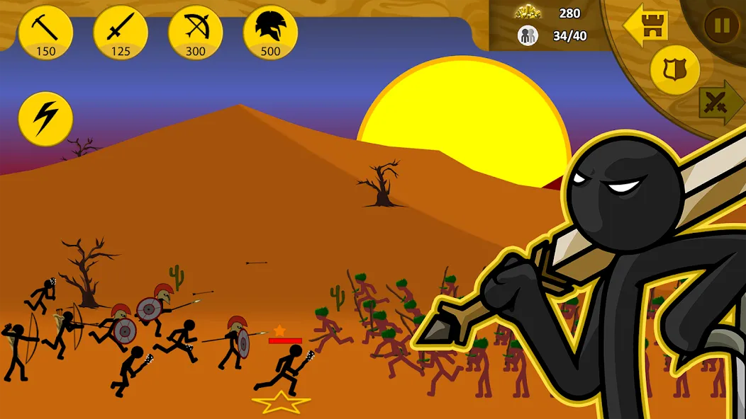Скачать Stick War: Legacy на Андроид — Много денег и кристаллов — скриншот 4