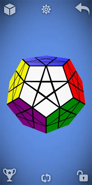 Magic Cube Rubik Puzzle 3D — Мод: Все головоломки разблокированы — скриншот 3