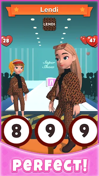 Catwalk Battle - Dress up! — Мод: Много денег и без рекламы — скриншот 2 Catwalk Battle - Dress up! — Мод: Много денег и без рекламы — скриншот 2