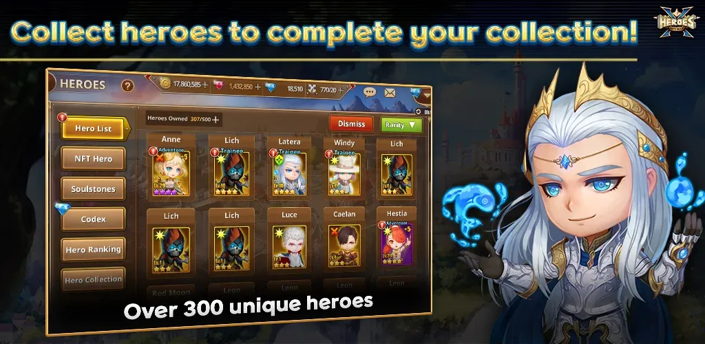 Скачать X Heroes: NFT War на Android — Много денег — скриншот 2 Скачать X Heroes: NFT War на Android — Много денег — скриншот 2