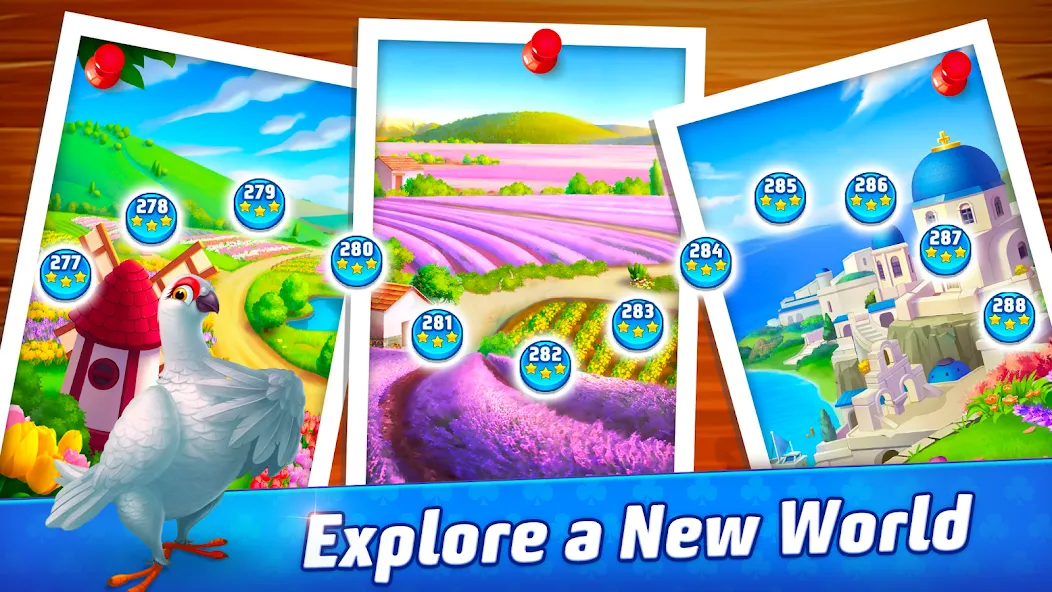Solitaire TriPeaks Journey — Мод: Много денег — скриншот 4