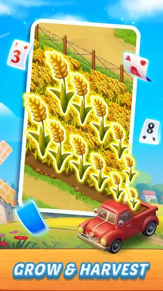 Solitaire Farm Adventure на Андроид — Мод Много денег и без рекламы — скриншот 5