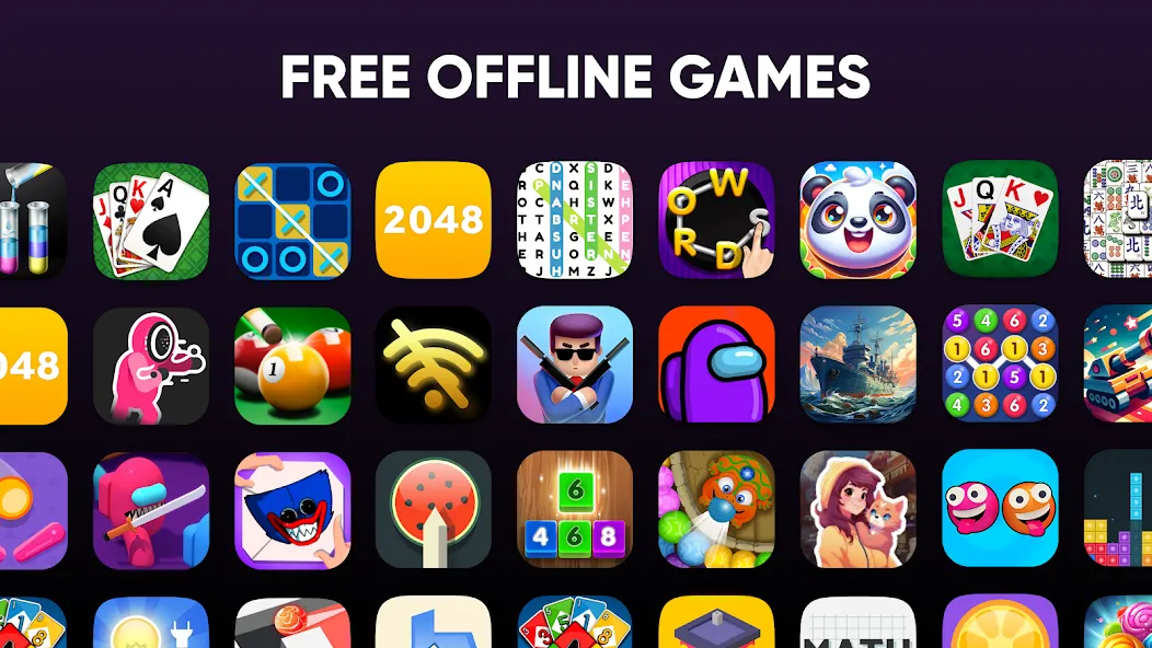 Offline Games - No WiFi - Fun MOD — Все игры разблокированы на Андроид — скриншот 1