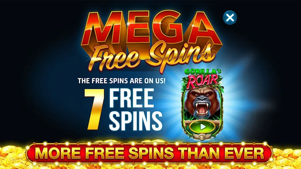 Ape Slots: Vegas Casino Deluxe — Взломанная версия (Много денег) — скриншот 3