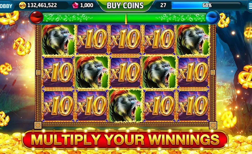 Ape Slots: Vegas Casino Deluxe — Взломанная версия (Много денег) — скриншот 4