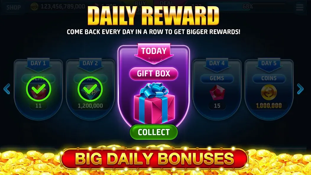 Ape Slots: Vegas Casino Deluxe — Взломанная версия (Много денег) — скриншот 5