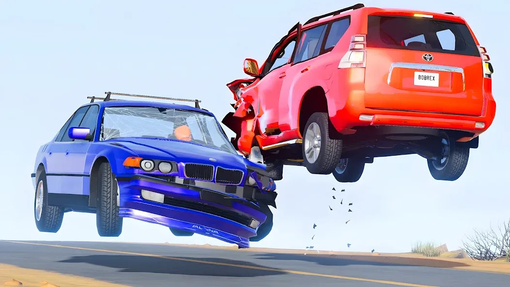 Stunt Car Crash — Взломанная версия (Много денег) — скриншот 3