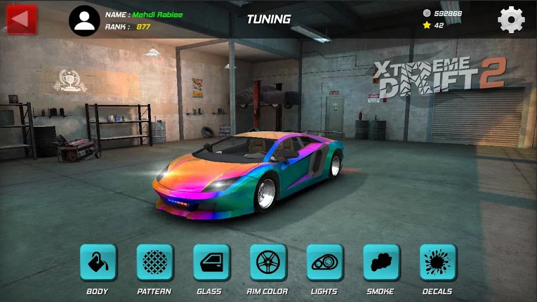 Xtreme Drift 2 (Мод Много денег и всё разблокировано) — скриншот 2