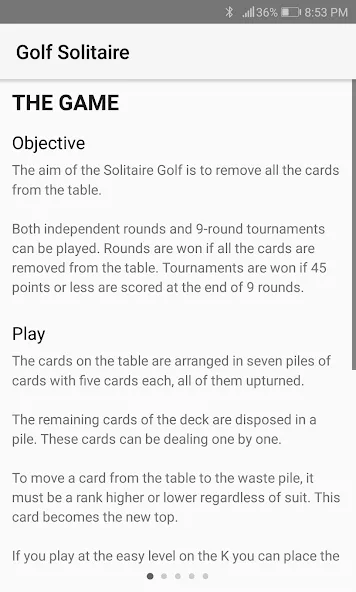 Golf Solitaire (Мод Много денег) — скриншот 4