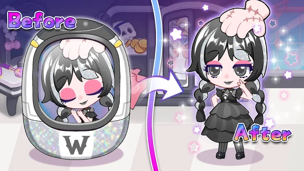 Chibi Doll: My School — Все открыто — скриншот 1
