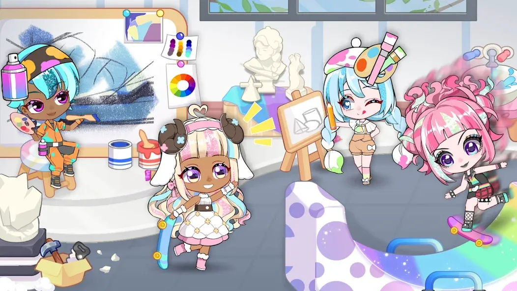 Chibi Doll: My School — Все открыто — скриншот 5