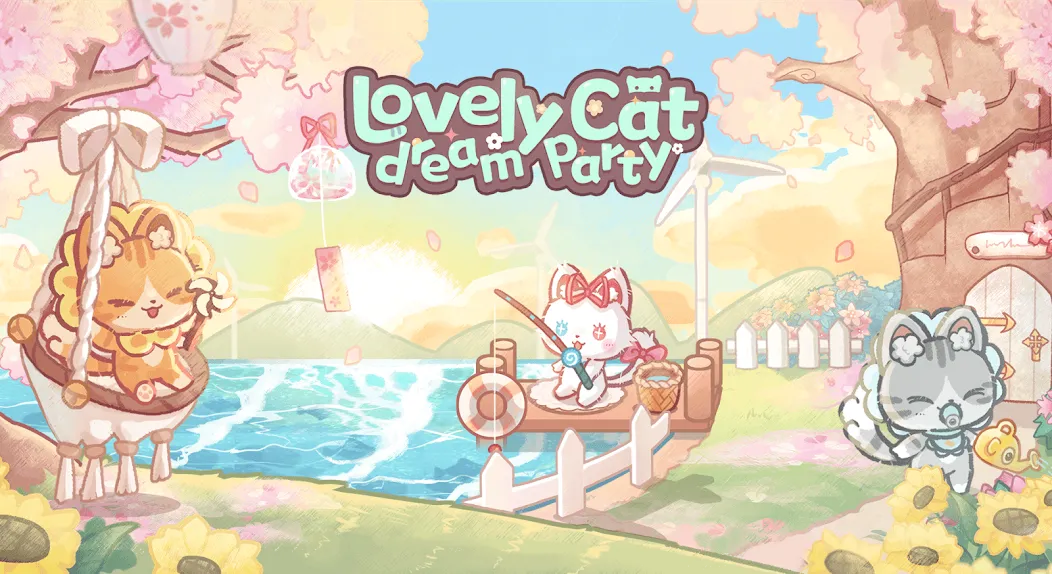 Lovely cat dream party Mod APK Много денег — Скачать на Андроид — скриншот 5