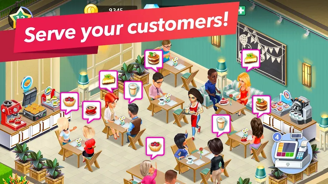 My Cafe — Restaurant Game на Андроид — Мод Много денег и алмазов — скриншот 3