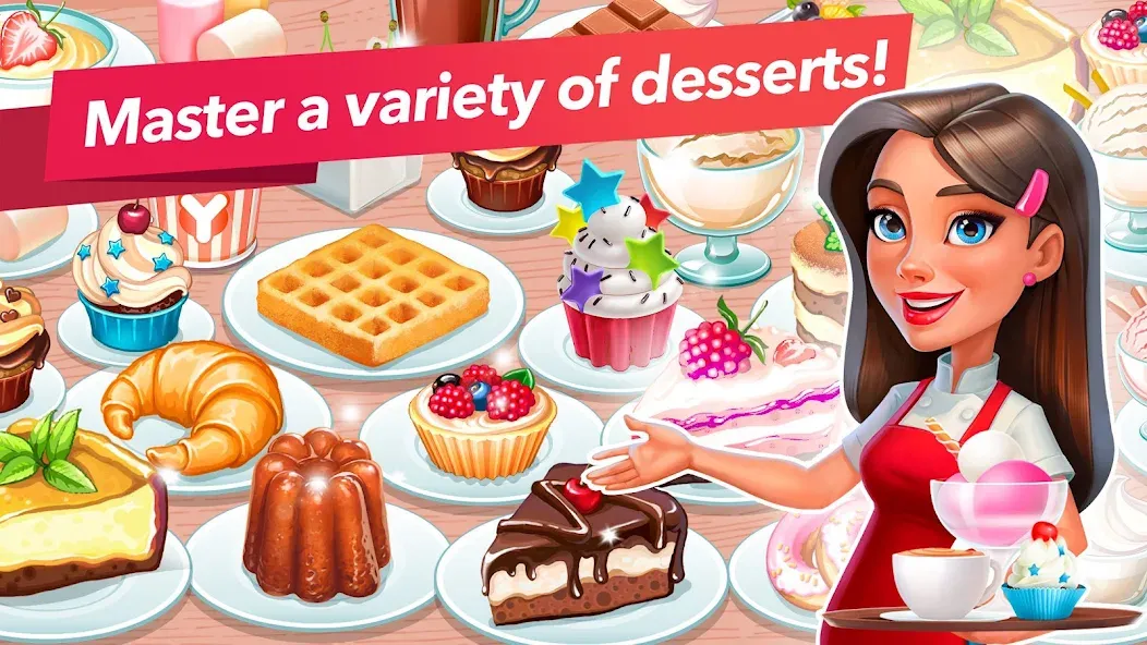 My Cafe — Restaurant Game на Андроид — Мод Много денег и алмазов — скриншот 5