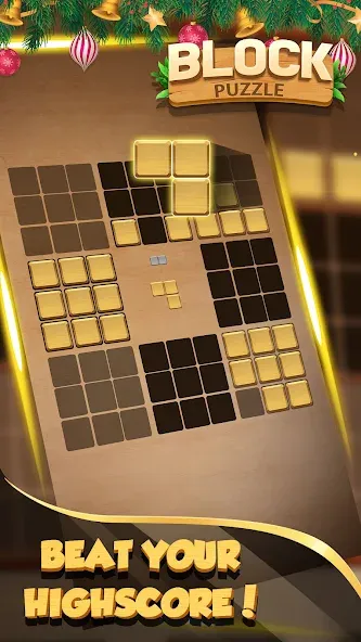 Wood Block Puzzle - Wood crush на Андроид — Мод Без рекламы — скриншот 2