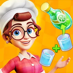 Скачать Merge Cooking:Theme Restaurant MOD APK — Много денег и энергии