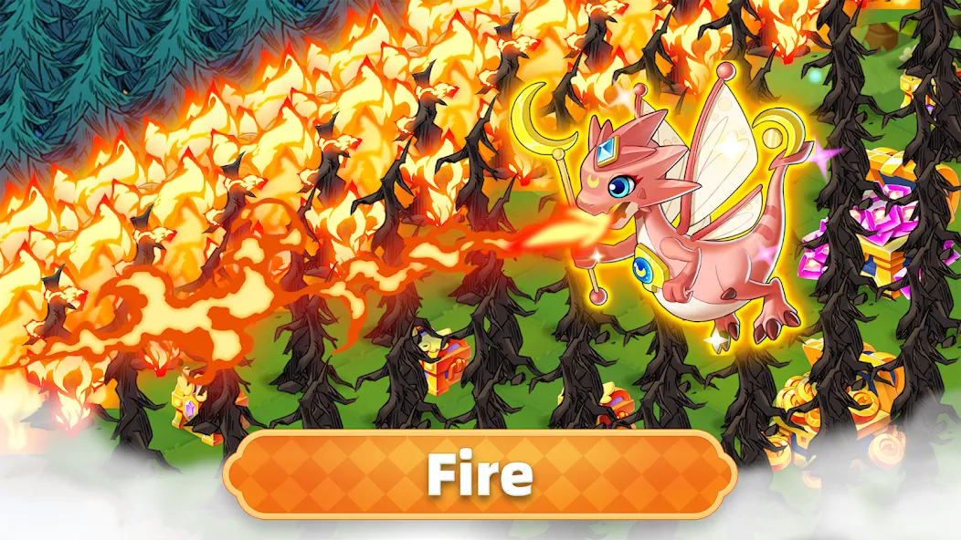 Скачать взломанную Merge Legends: Dragon Island — Бесконечные деньги и кристаллы — скриншот 2