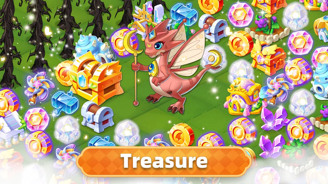 Скачать взломанную Merge Legends: Dragon Island — Бесконечные деньги и кристаллы — скриншот 3