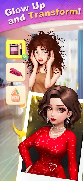 Merge Lover: Story & Makeover Mod APK Много денег — Скачать на Андроид — скриншот 2