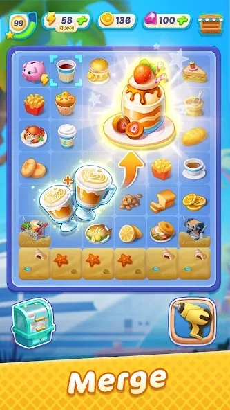 Скачать Gossip Harbor®: Merge & Story на Android — Много денег и энергии — скриншот 4