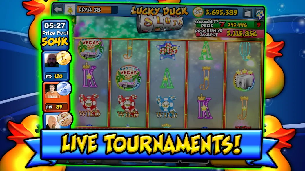 Скачать Lucky Duck Slots — Модификация Много денег и бесконечные спины — скриншот 3