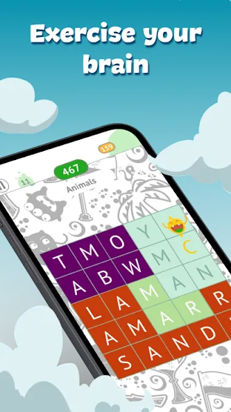 Скачать Fill The Words: Themes search на Андроид — Всё открыто — скриншот 3