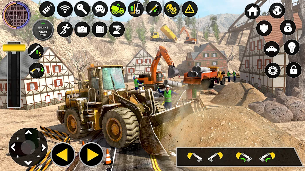 Construction Excavator Game 3D (Мод Много денег) — скриншот 3