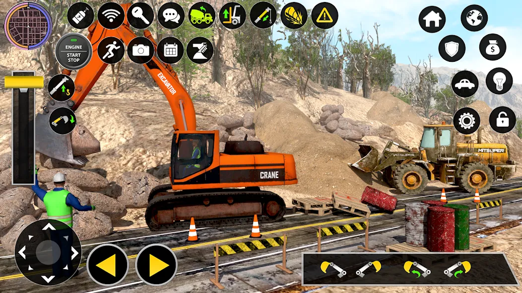 Construction Excavator Game 3D (Мод Много денег) — скриншот 4