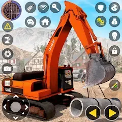 Construction Excavator Game 3D (Мод Много денег)