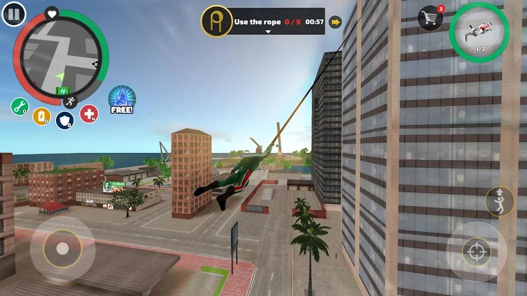 Скачать Rope Hero: Vice Town MOD APK — Много денег — скриншот 2