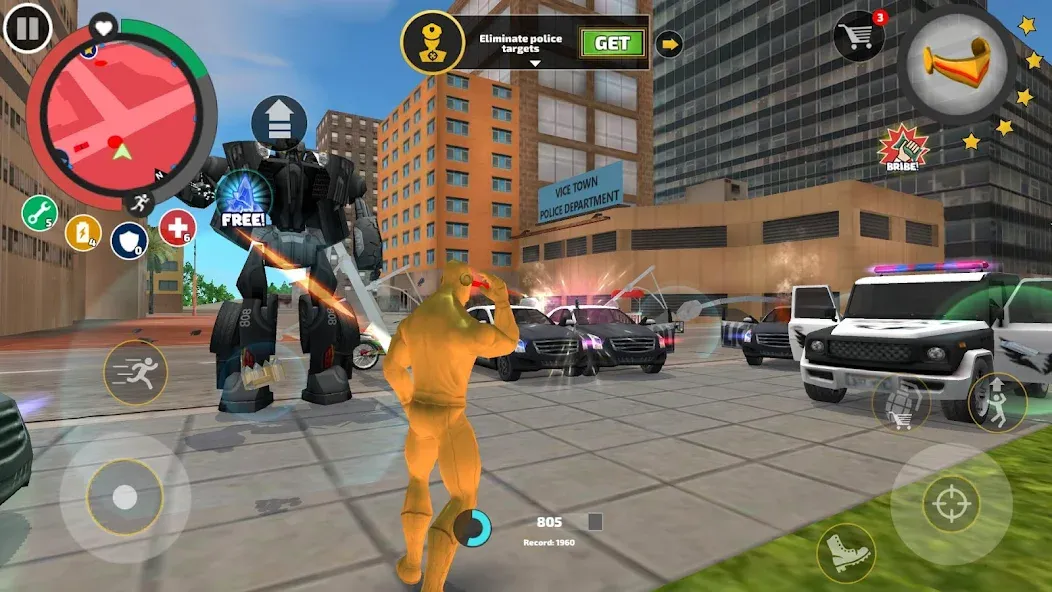 Скачать Rope Hero: Vice Town MOD APK — Много денег — скриншот 5