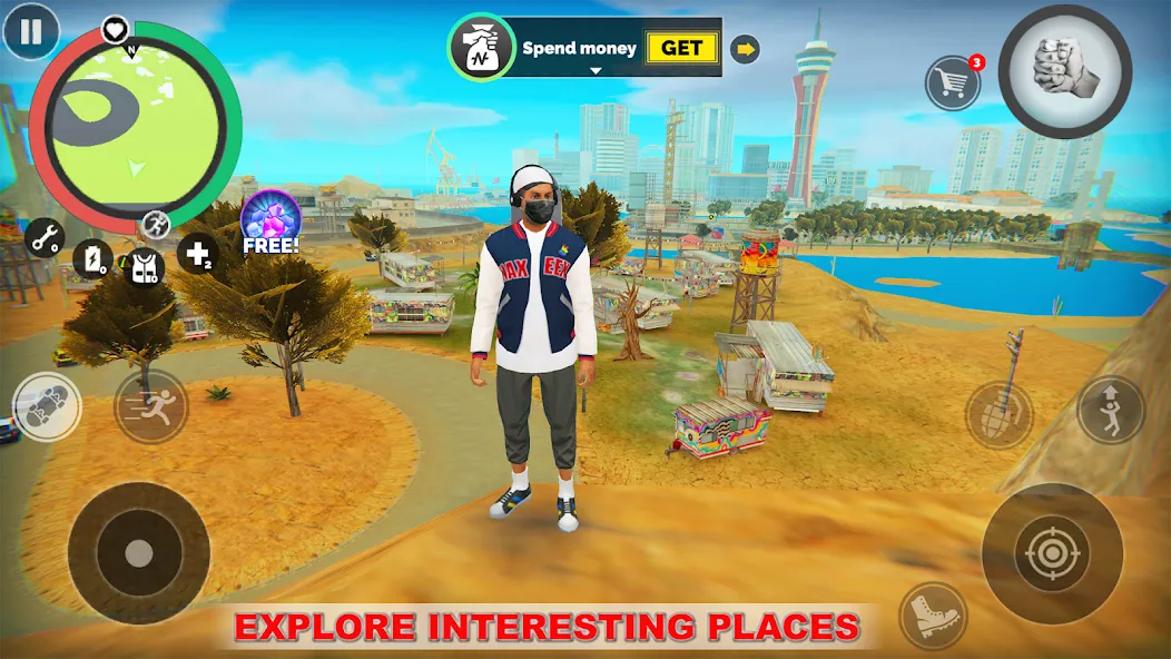 Vegas Crime Simulator MOD APK — Много денег и алмазов — скриншот 2