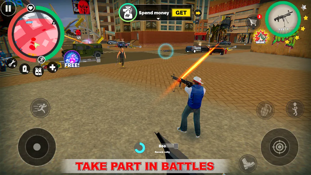 Vegas Crime Simulator MOD APK — Много денег и алмазов — скриншот 4