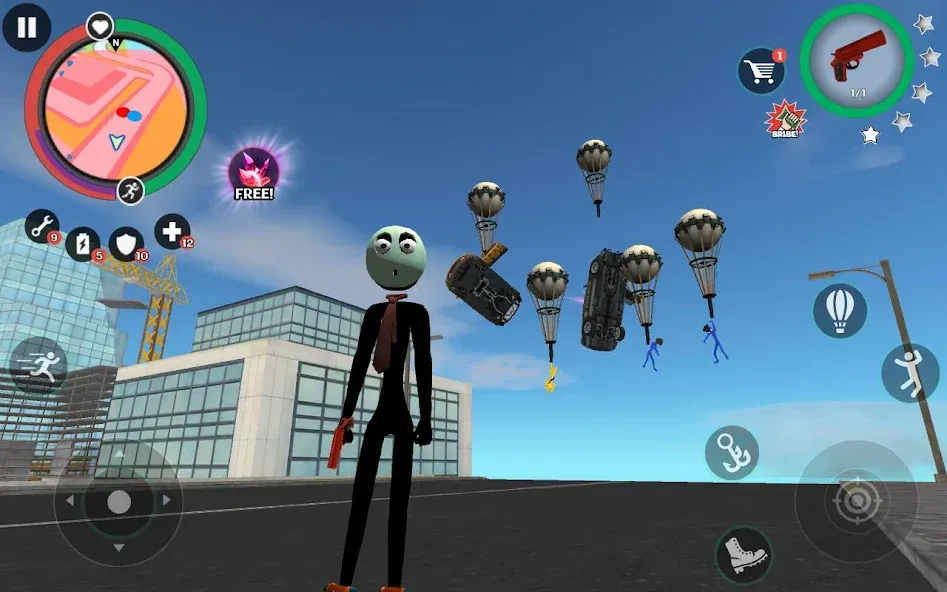 Скачать Stick Rope Hero 2 с модом — Много денег — скриншот 4