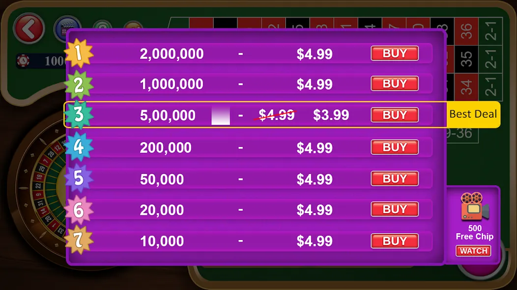 Скачать Roulette Casino Royale MOD APK — Много денег — скриншот 5