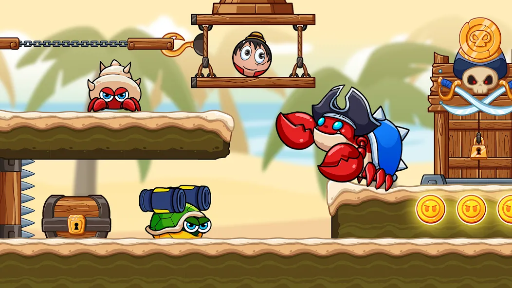 Ball V - Red Boss Challenge на Андроид — Мод Много денег и без рекламы — скриншот 1