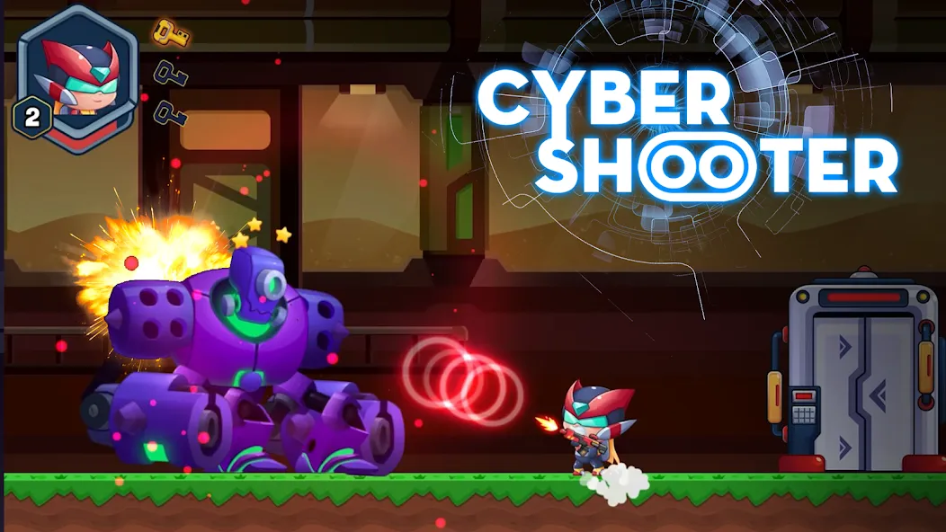 Metal Gun - Cyber Soldier MOD APK — Много денег и бессмертие — скриншот 3