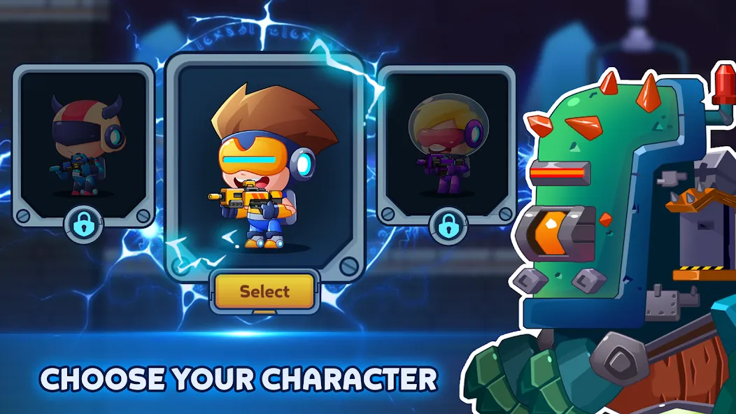Metal Gun - Cyber Soldier MOD APK — Много денег и бессмертие — скриншот 5
