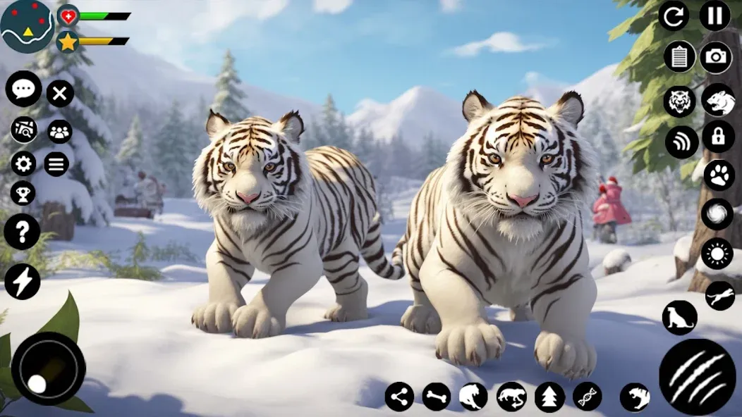 Arctic White Tiger Family Sim MOD APK на Android — Много денег — скриншот 2 Arctic White Tiger Family Sim MOD APK на Android — Много денег — скриншот 2