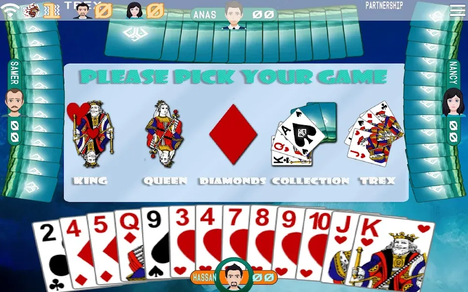 Golden Card Games Tarneeb Trix (Мод Много денег) — скриншот 3 Golden Card Games Tarneeb Trix (Мод Много денег) — скриншот 3
