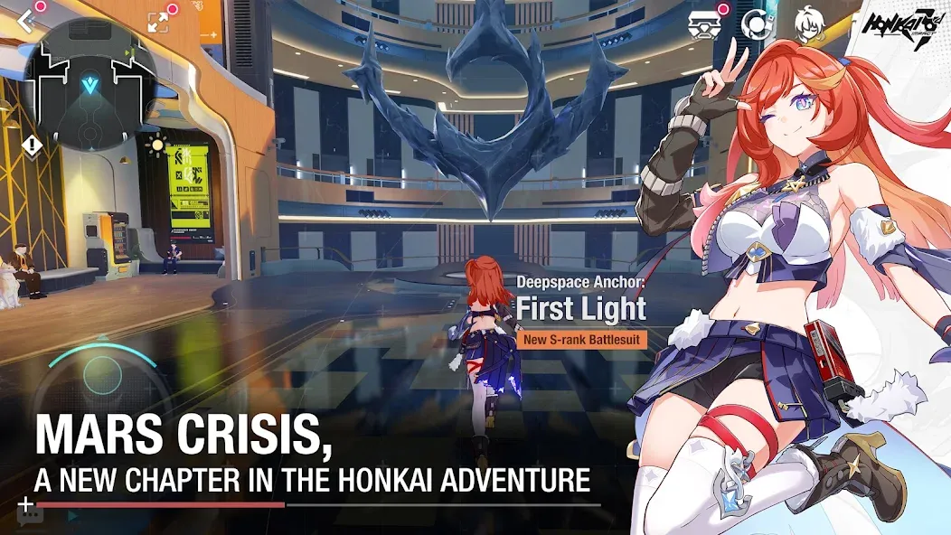 Honkai Impact 3 MOD APK на Android — Много денег и кристаллов — скриншот 3