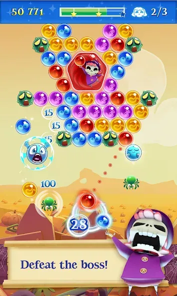 Скачать взлом Bubble Witch 2 Saga на Андроид — Много жизней и ходов — скриншот 2