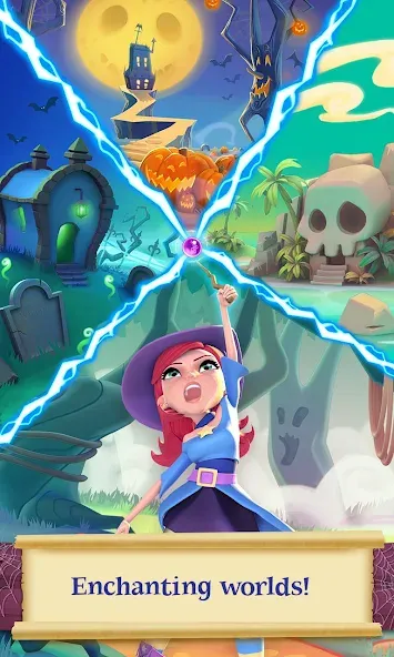 Скачать взлом Bubble Witch 2 Saga на Андроид — Много жизней и ходов — скриншот 3