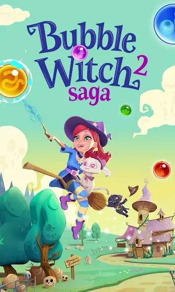 Скачать взлом Bubble Witch 2 Saga на Андроид — Много жизней и ходов — скриншот 5