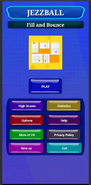 JezzBall: Fill and Bounce MOD APK — Много жизней — скриншот 1