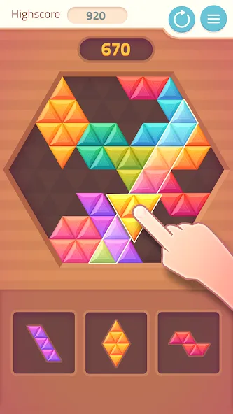 Скачать Triangles & Blocks — Модификация Все уровни разблокированы — скриншот 2