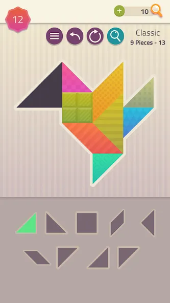 Скачать взлом Polygrams - Tangram Puzzles на Андроид — Все уровни разблокированы — скриншот 2