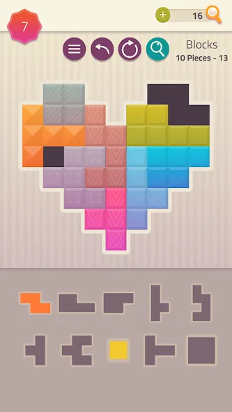 Скачать взлом Polygrams - Tangram Puzzles на Андроид — Все уровни разблокированы — скриншот 3
